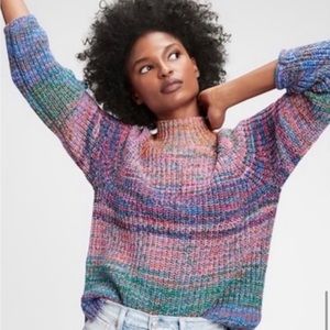 Gap Multicolor Knit Turtleneck